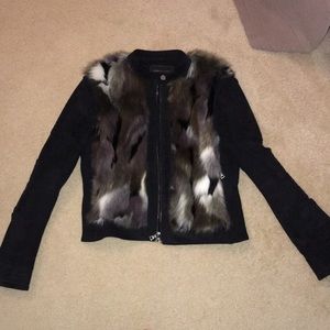 Faux fur/suede jacket